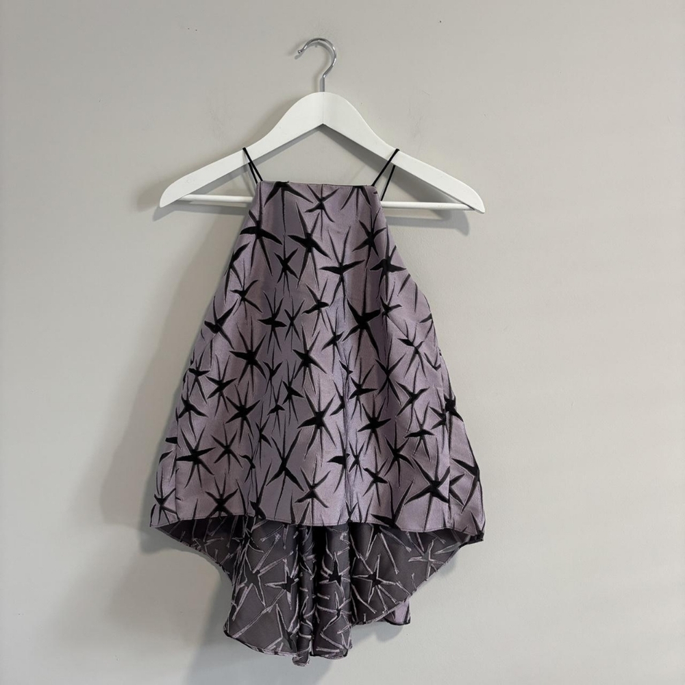 Milly Black and Purple Strappy Top